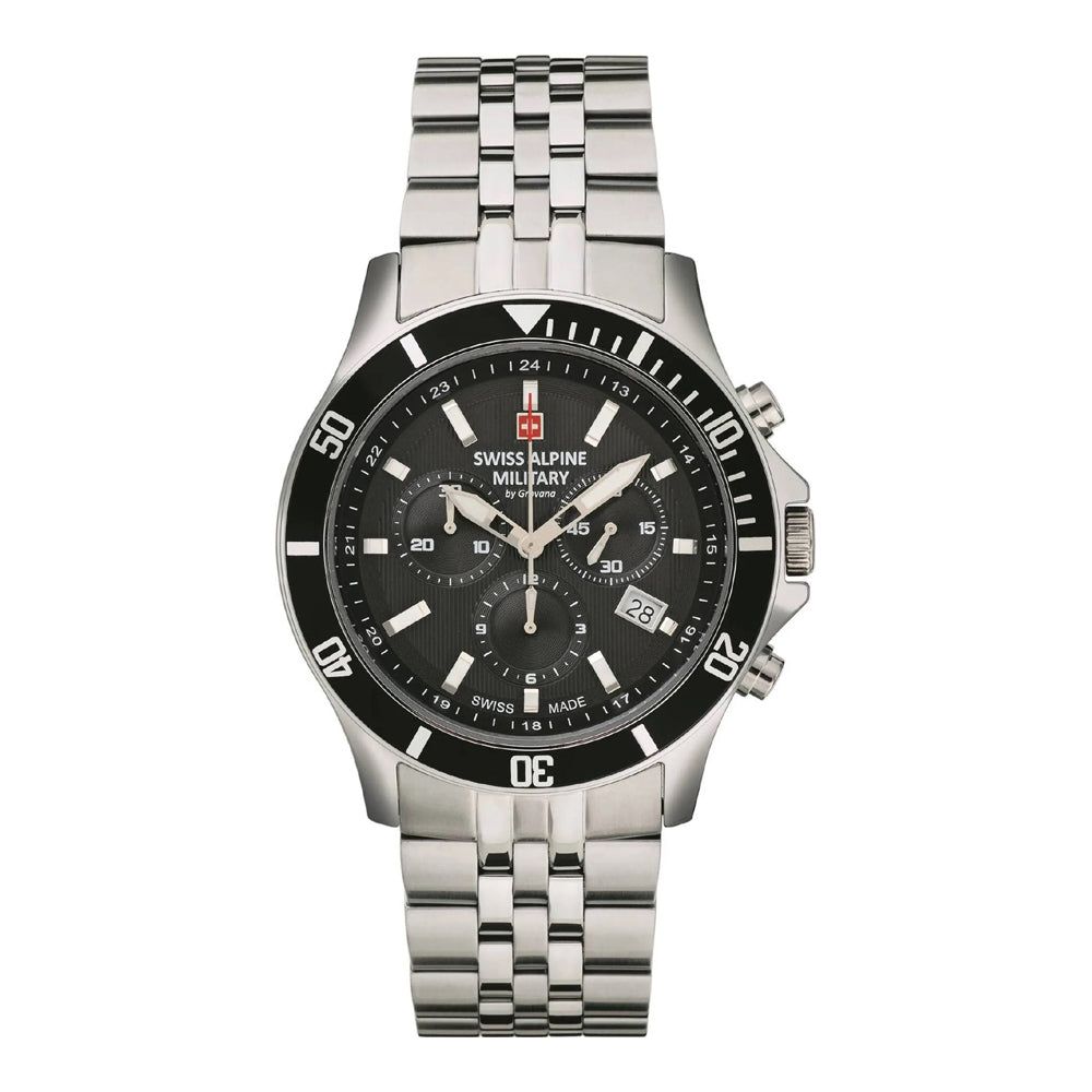 Swiss Alpine Military 7022.9137SAM Herrenuhr Chronograph-0